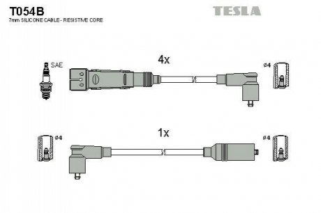 Комплект электропроводки TESLA T054B (фото 1)