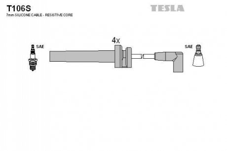 Комплект электропроводки TESLA T106S