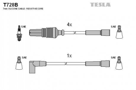 Комплект электропроводки TESLA T728B