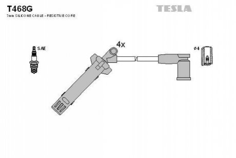 Комплект электропроводки TESLA T468G
