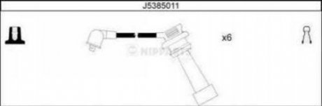 ПРОВОДА ВЫСОКОГО НАПРЯЖЕНИЯ3000 GTO3.0 4WD 92- GALANT V 2.5 4WD 92- SIGMA 3.0 FWD 91- NIPPARTS J5385011