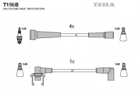 Комплект электропроводки TESLA T196B