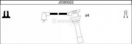 Комплект кабелiв запалювання NIPPARTS J5383022