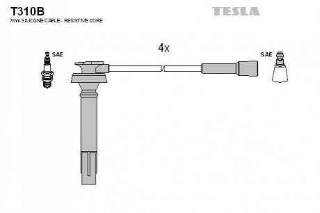 Комплект электропроводки TESLA T310B