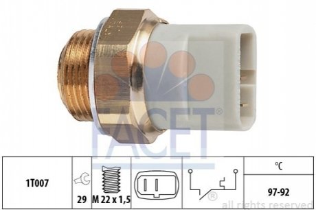 Датчик включения вентилятора Vito OM611 (на радіаторі) (2конт.) FACET 7.5279