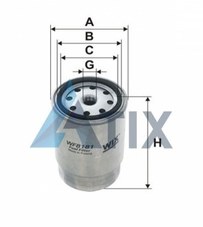 ФИЛЬТР ТОПЛИВНЫЙ PP 845 1 WIX FILTERS WF8181