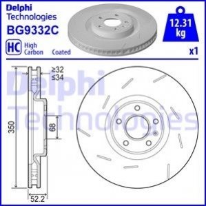 Гальмвний диск Delphi BG9332C