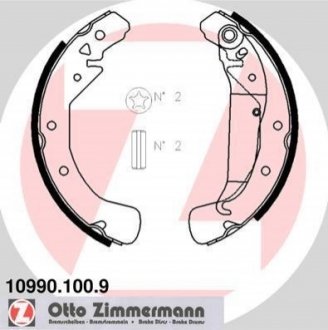 Комлект тормозных накладок ZIMMERMANN 10990.100.9