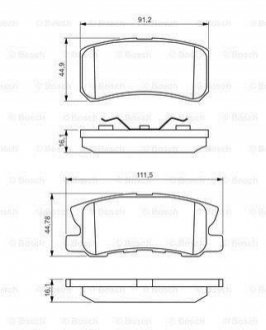 Колодки тормозные дисковые BOSCH 0 986 495 357 (фото 1)