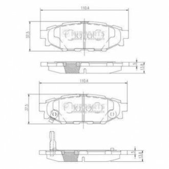 Комплект тормозных колодок NIPPARTS N3617004