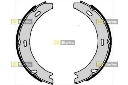 Гальмівні колодки барабанні STARLINE BC 04730