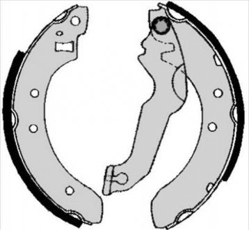 Колодки тормозные барабанные STARLINE BC 04800