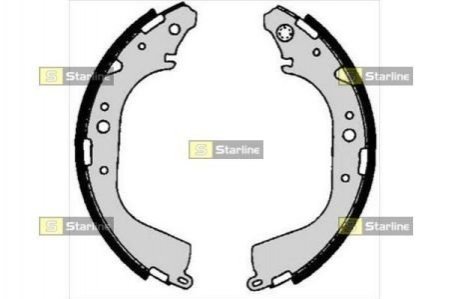 Гальмівні колодки барабанні STARLINE BC 06710