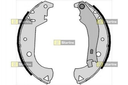 Тормозные колодки барабанные, к-кт STARLINE BC 07810