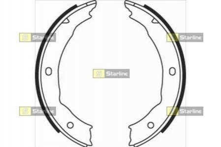 Гальмівні колодки барабанні STARLINE BC 08400 (фото 1)