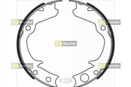 Гальмівні колодки барабанні STARLINE BC 08360