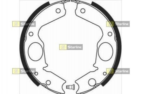 Гальмівні колодки барабанні STARLINE BC 08350