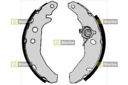 Гальмівні колодки барабанні STARLINE BC 05740