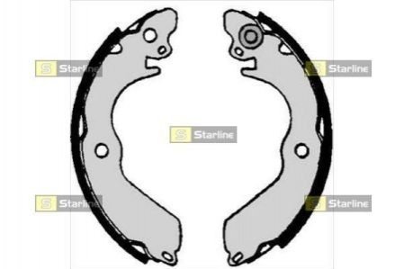 Гальмівні колодки барабанні STARLINE BC 07020