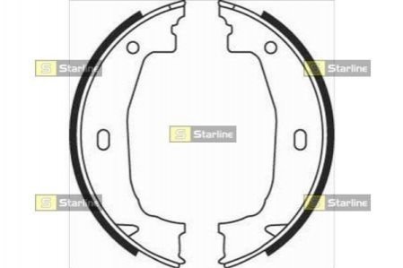 Тормозные колодки барабанные, к-кт. STARLINE BC 08100 (фото 1)