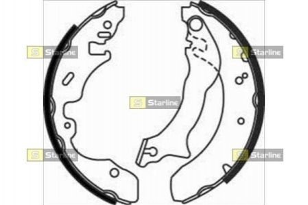 Гальмівні колодки барабанні STARLINE BC 07390