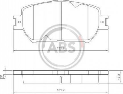 Колодки дискового тормоза A.B.S. 37356