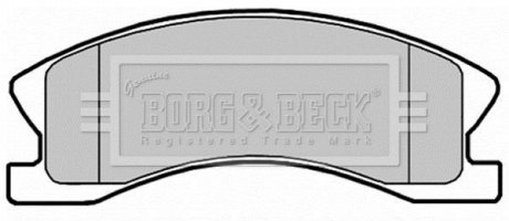 Гальмiвнi колодки дисковi BORG & BECK BBP2148 (фото 1)