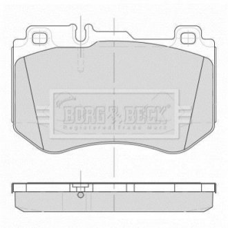 Гальмівні колодки (набір) BORG & BECK BBP2501 (фото 1)