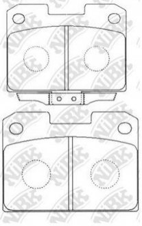 Колодки задние Mitsubishi NiBK PN3338