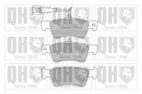 Brake Pad Set, disc brake QUINTON HAZELL BP1698