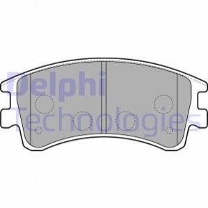 Комплект тормозных колодок дисковый тормоз Delphi LP1799