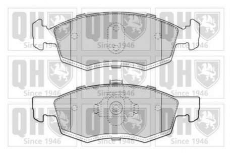 Гальмiвнi колодки дисковi QUINTON HAZELL BP1639 (фото 1)