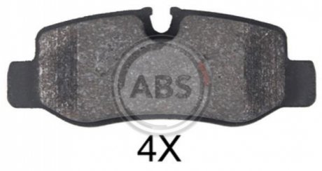 Комплект тормозных колодок дисковый тормоз A.B.S. 35056 (фото 1)