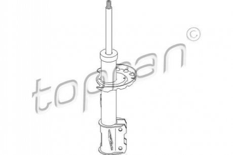 Амортизатор, передняя ось TOPRAN / HANS PRIES 206 868 (фото 1)
