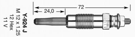 Свічка розжарювання NGK 7906