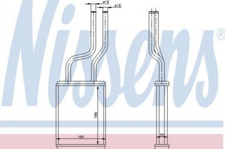 Теплообменник, отопление салона NISSENS 73457