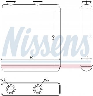 Теплообменник NISSENS 72663