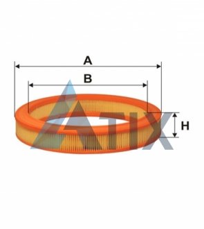 Фільтр повітряний FORD ESCORT /AR222 (WIX-FILTERS) WIX FILTERS WA6403