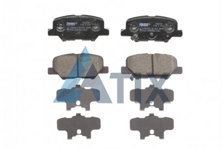 Колодки тормозные задние дисковые комплект CITROEN C4 AIRCROSS 12-; MAZDA 6 12- FERODO FDB4739