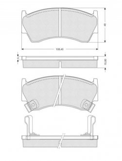 Колодки тормозные дисковые, к-кт. STARLINE BD S139 (фото 1)