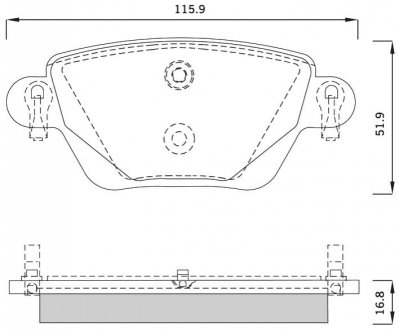 Колодки тормозные дисковые, к-кт. STARLINE BD S252 (фото 1)