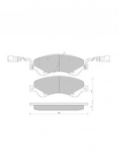 Гальмівні колодки дискові STARLINE BD S849P