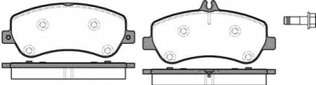 Колодки тормозн. передн. Mercedes E (C207, A207), GLK (X204) 2.0-4.7 2008- ROADHOUSE 21377.00