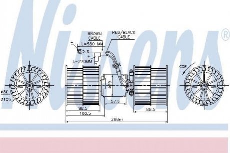 ВЕНТИЛЯТОР NISSENS 87071 (фото 1)