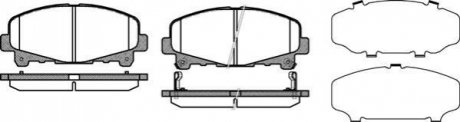 Колодки тормозные дисковые передние Honda Accord VIII ROADHOUSE 21390.02 (фото 1)