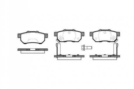 Комплект тормозных колодок ROADHOUSE 2233.52 (фото 1)