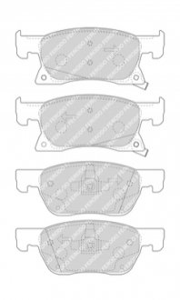 Гальмівні колодки дискові FERODO FDB4933 (фото 1)