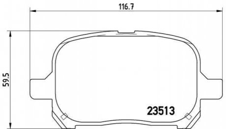 Комплект тормозных колодок дисковый тормоз BREMBO P83 040