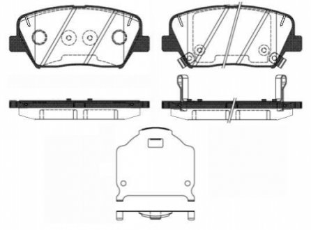 Колодки тормозные передние Kia Carens IV/Sorento II 09- ROADHOUSE 21412.02