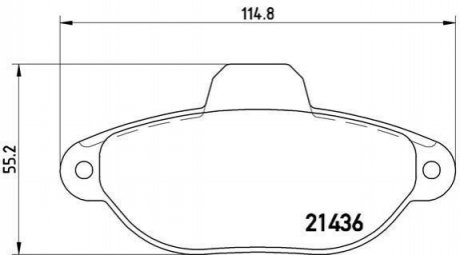 Тормозные колодки дисковые, к-кт. BREMBO P23 160